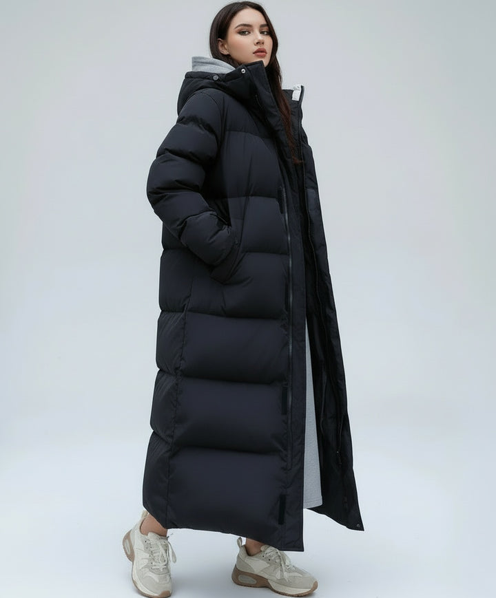 Long Hooded Winter Parka Jacket