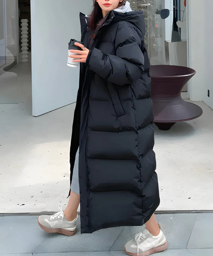 Long Hooded Winter Parka Jacket
