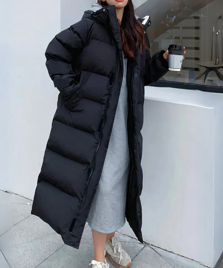 Long Hooded Winter Parka Jacket