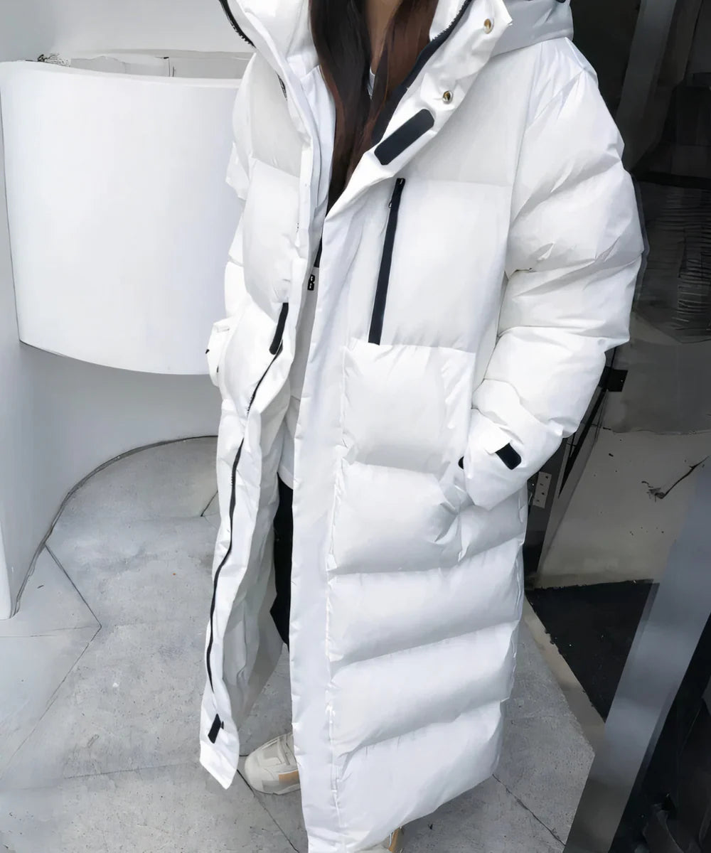 Long Hooded Winter Parka Jacket